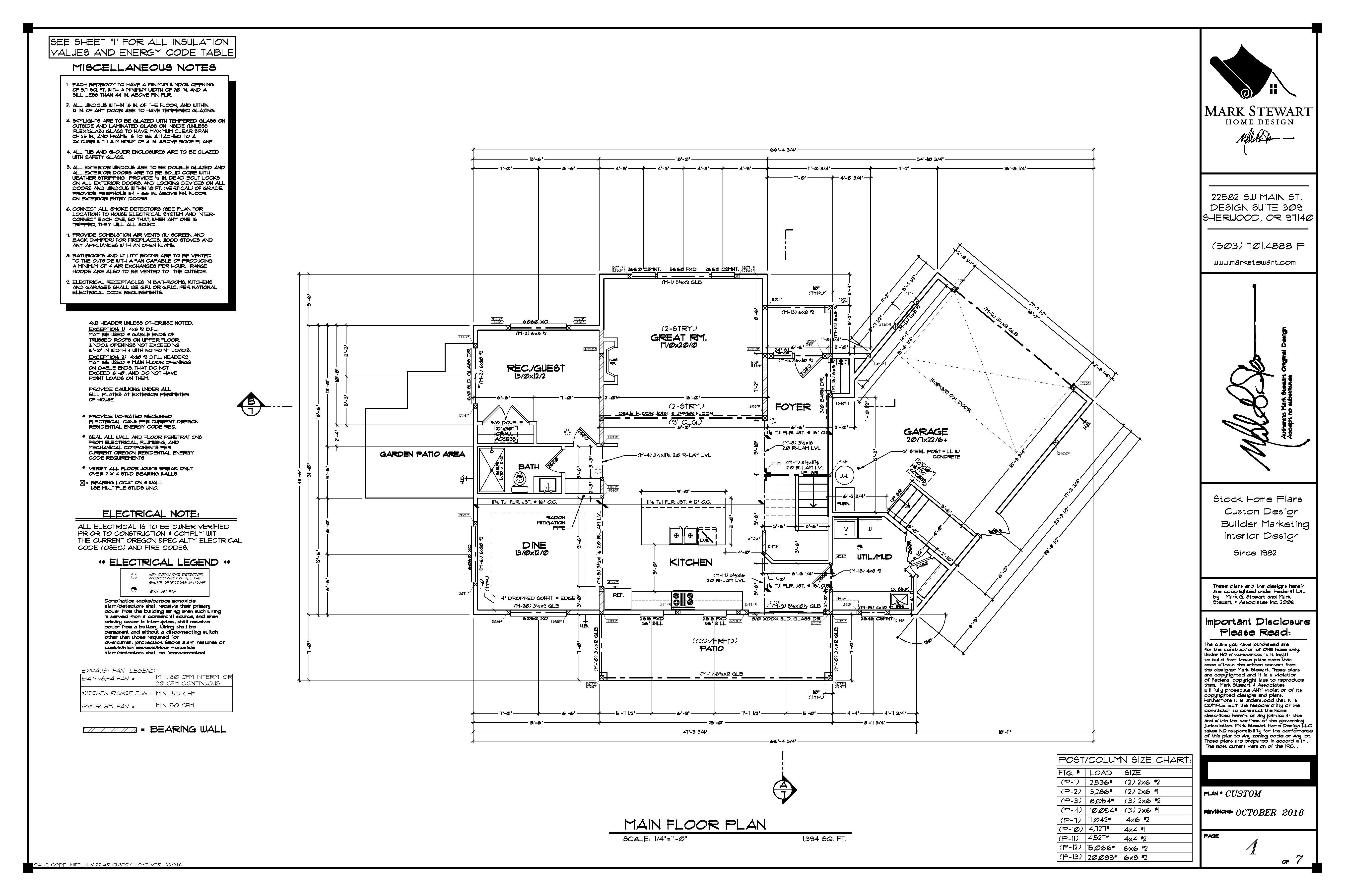 What is included in a Set of Working Drawings  Best Selling House Plans by  Mark Stewart Home Design