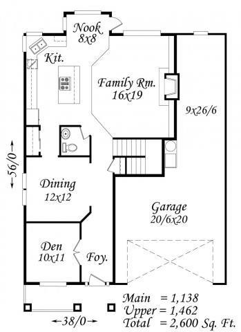 Familia 1 House Plan | Country Style House Plans, Craftsman House Plans ...