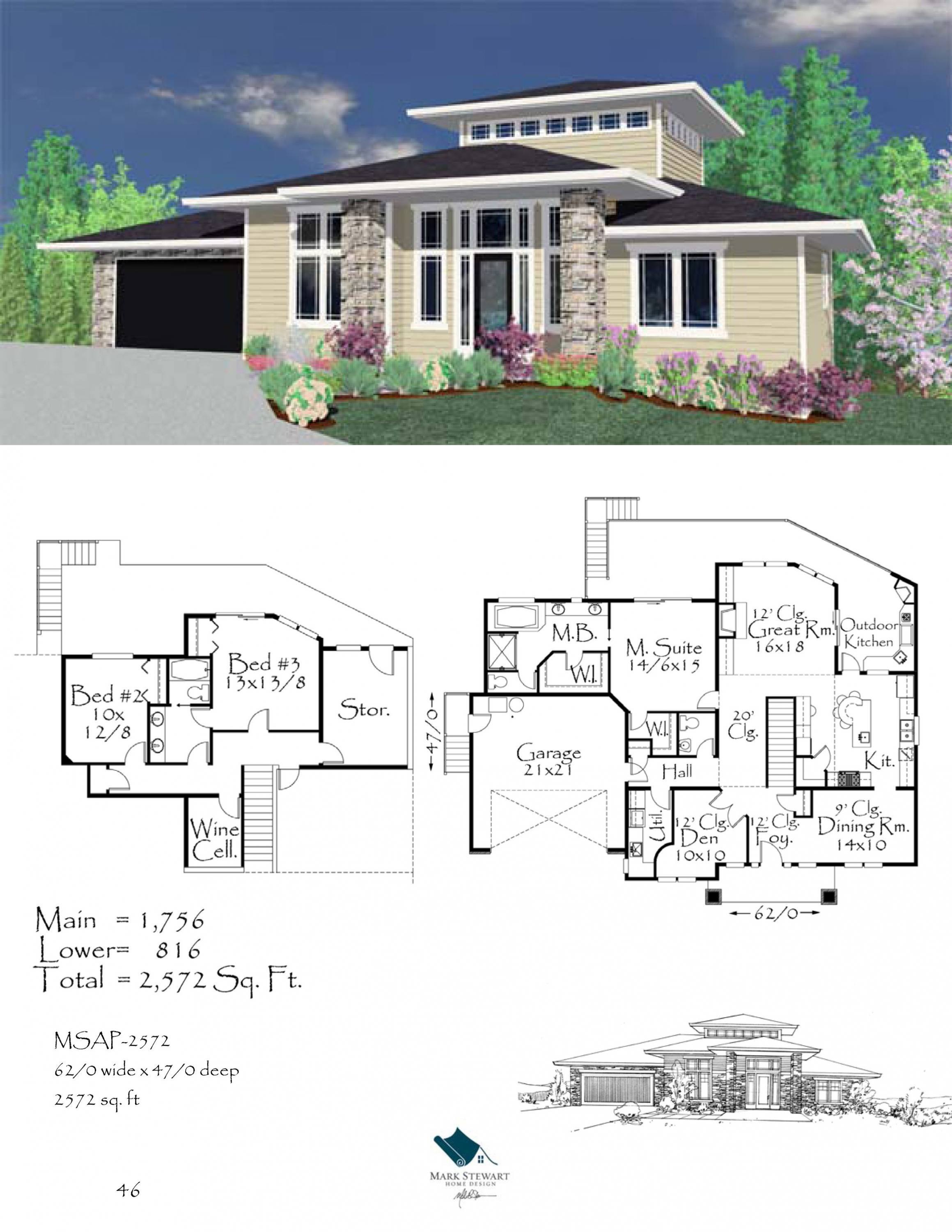 Plan Of The Week 2 Modern House Plans By Mark Stewart