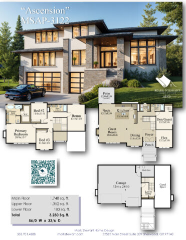Modern Uphill House Plan Ascension - MSAP-3122