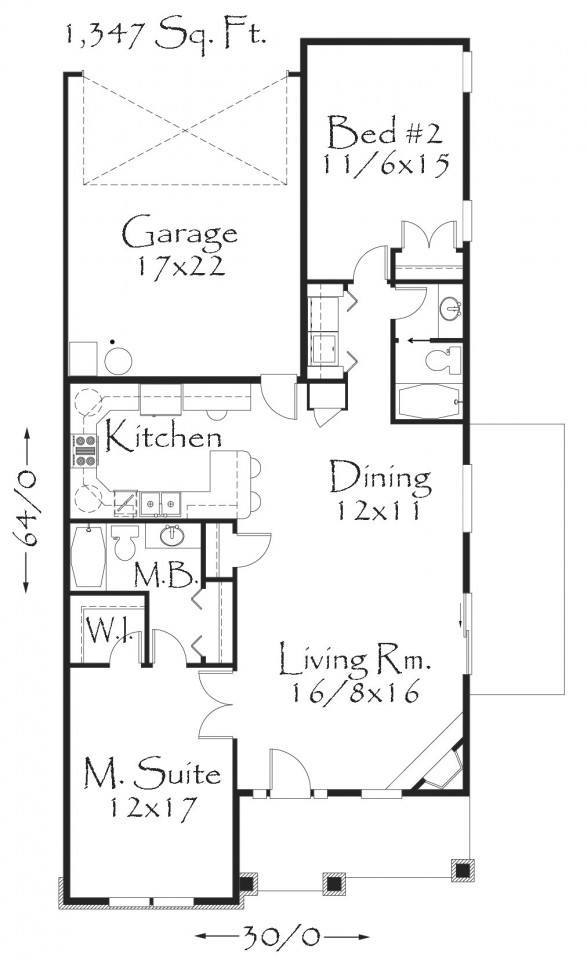 1347 House Plan | One Story Traditional Craftsman Home Design