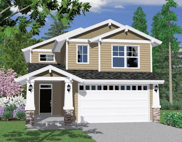 Aspen | Skinny Craftsman House Plan by Mark Stewart Home Design