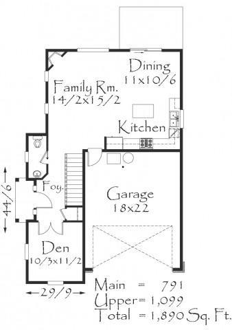 1891 House Plan | Cottage Style, Craftsman House Plans, Traditional Homes