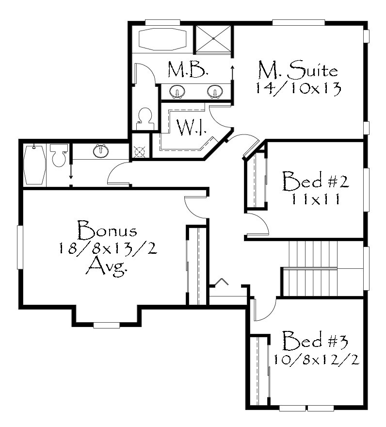 M 2202 AH House Plan Craftsman House Plans