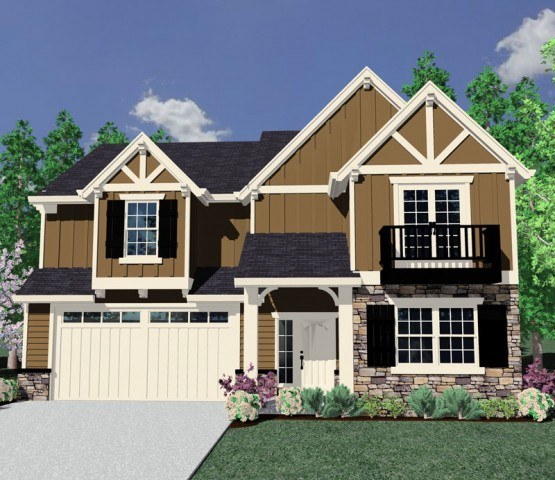 2259 House Plan | Two Story Craftsman Home Design