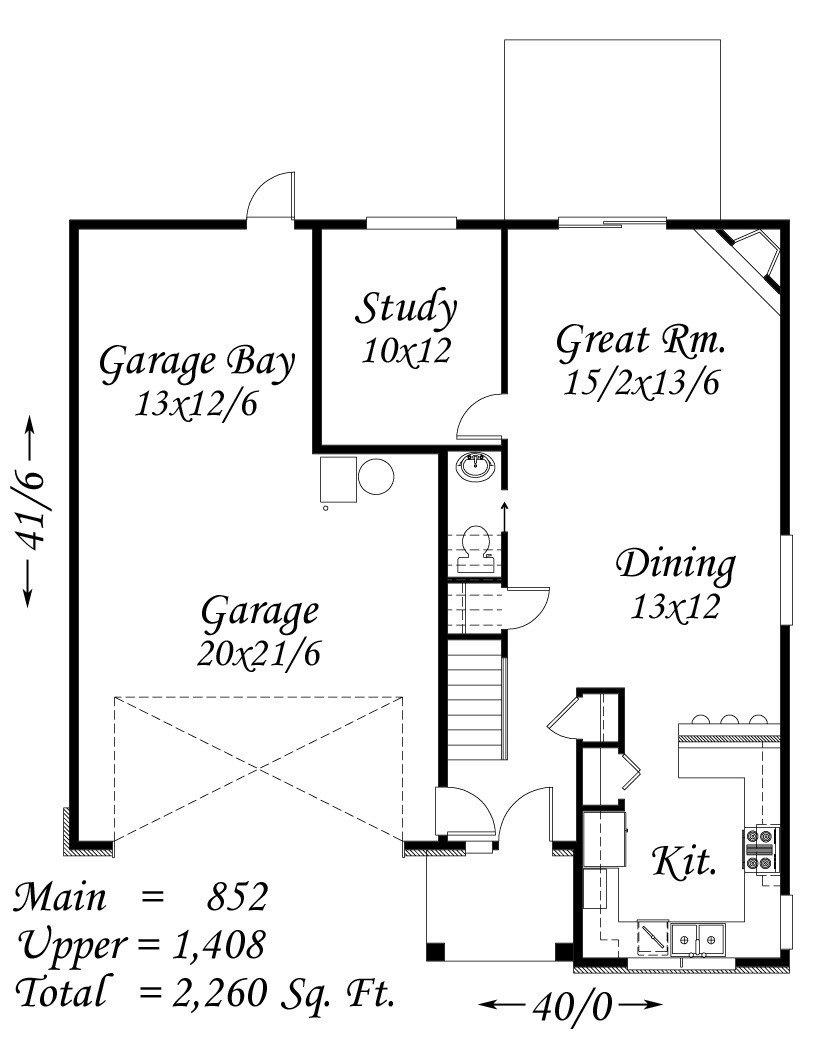 2259 House Plan Craftsman House Plans Lodge House Plans