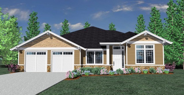 M-2386 House Plan | One Story Craftsman Home Design