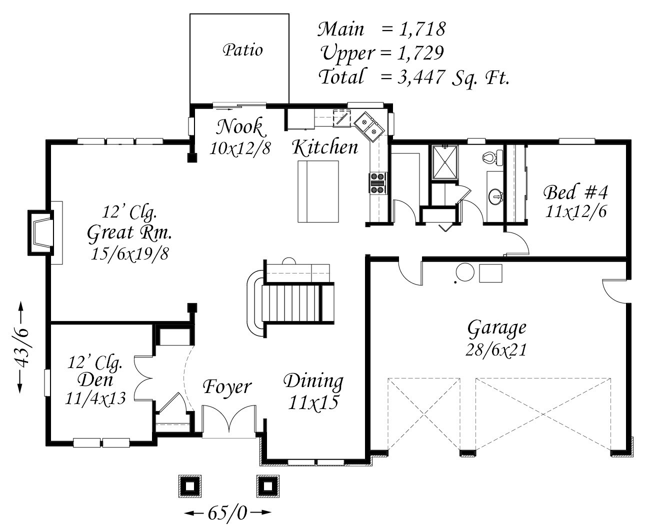 French Chorus House Plan | French Country