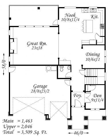 Edward's High Pointe House Plan | Two Story Traditional French Country ...