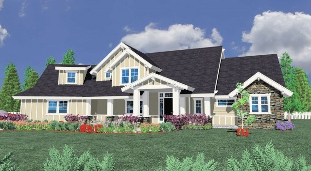 3634 House Plan | Two Story Traditional Country Style Home Design