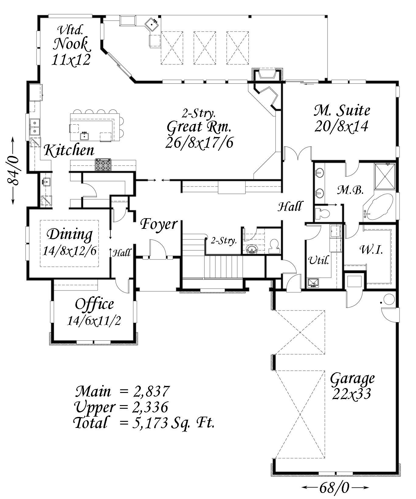 5173 House Plan Transitional Designs