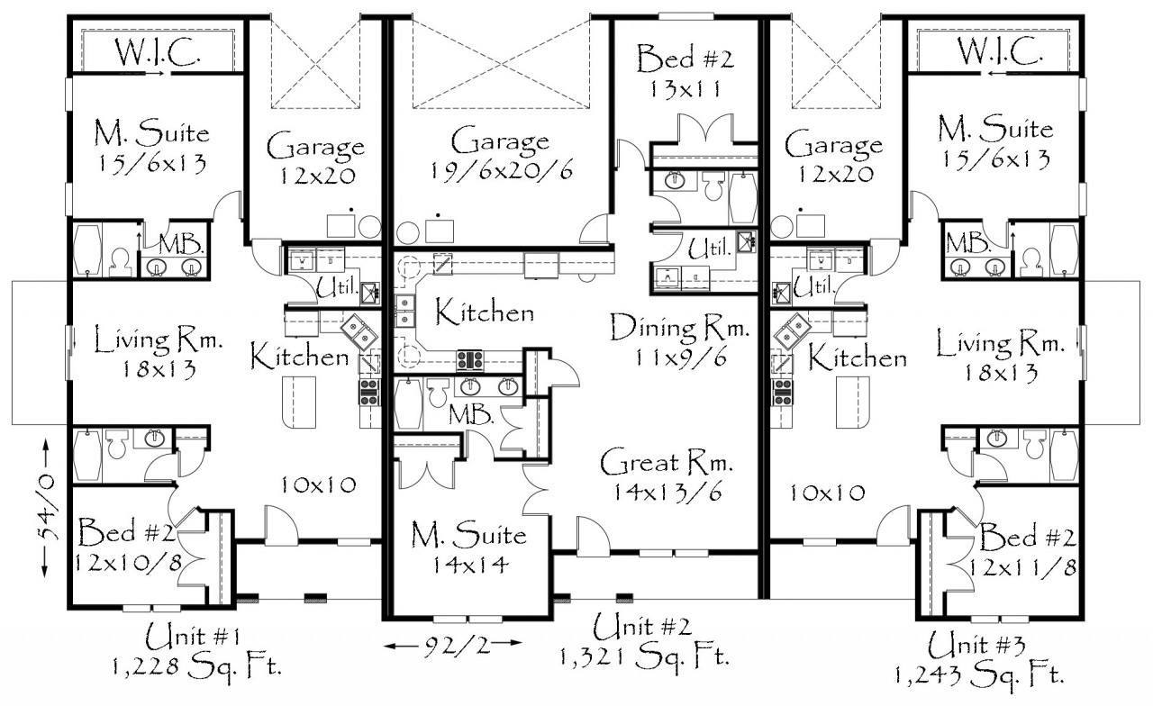 MA-1228-1321-1243 House Plan | One Story Traditional Country Style Home ...