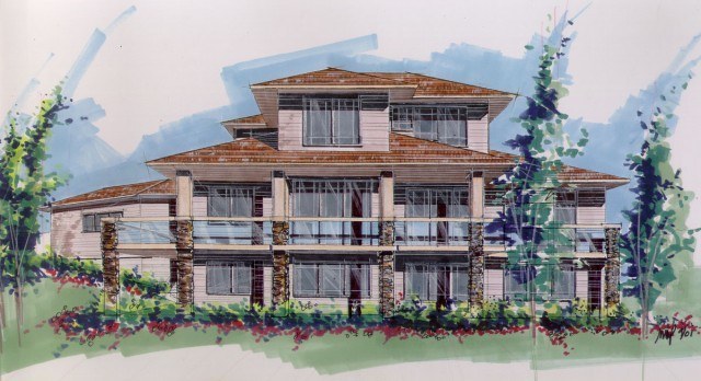 MSAP-2765H House Plan | Two Story Contemporary Craftsman Home Design