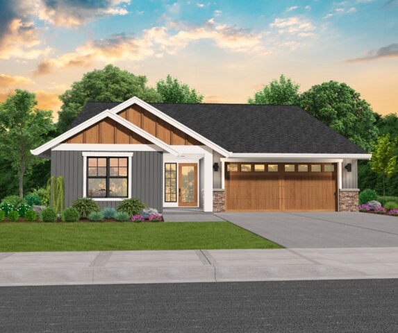 Gearhart Place House Plan | One Story Craftsman Style Home Design