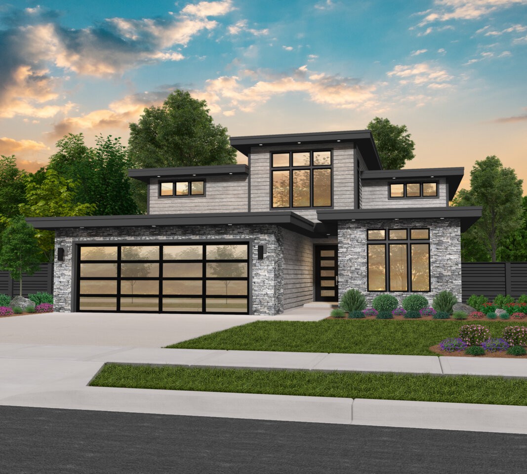 Perfecta Nest House Plan | Two Story Contemporary Modern Home Design