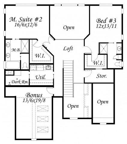 The Warrington House Plan | Two Story Traditional Craftsman Home Design