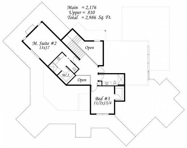 Master Plan #30 (M-2986BL) Blackrock Ponderosa | Modern House Plans by ...