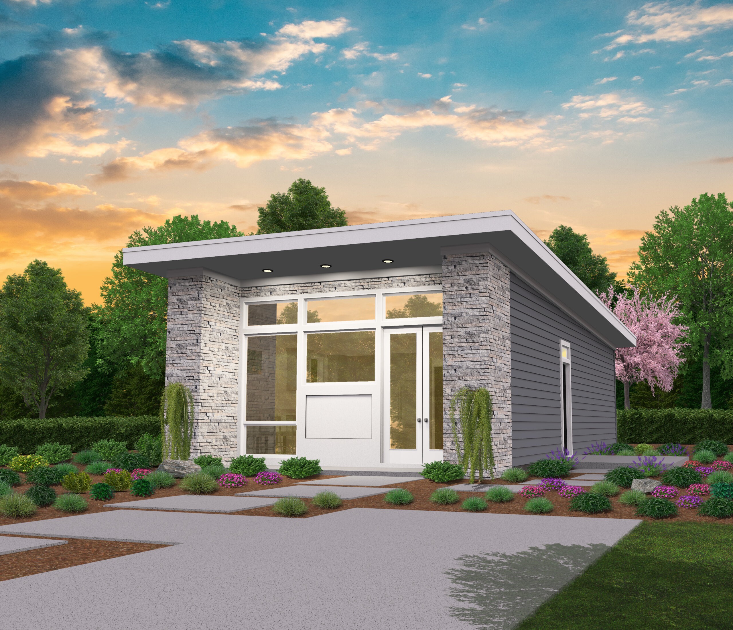 Soma – Charming, Small, Modern House Plan – MM-640