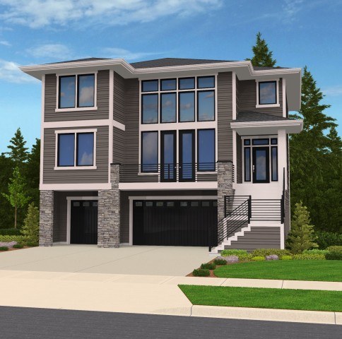 HIllside Modern House Plan | Three Story Contemporary Home Design