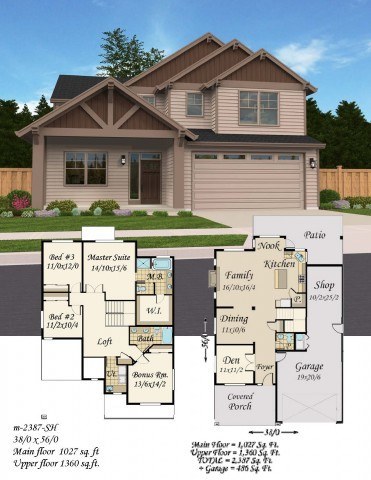 Open Beam | Dreamy Lodge House Plan by Mark Stewart