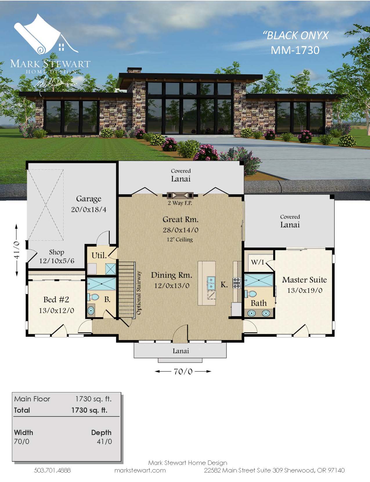 simple roof modern house plans