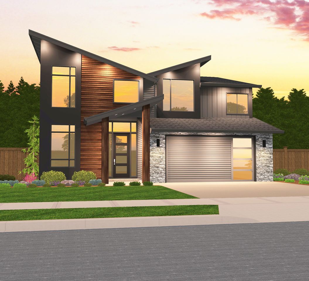 Exemplar House Plan | Two Story Contemporary Home Design