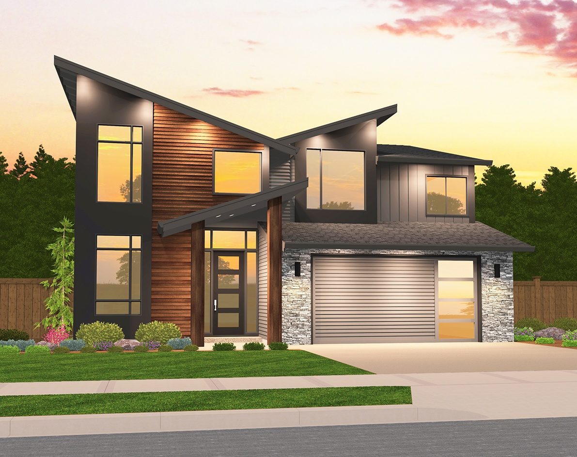 Exemplar House Plan | Two Story Contemporary Home Design