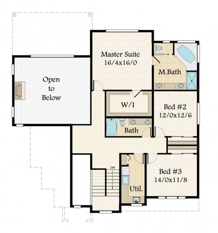 Normandy House Plan | Three Story Transitional Home Design