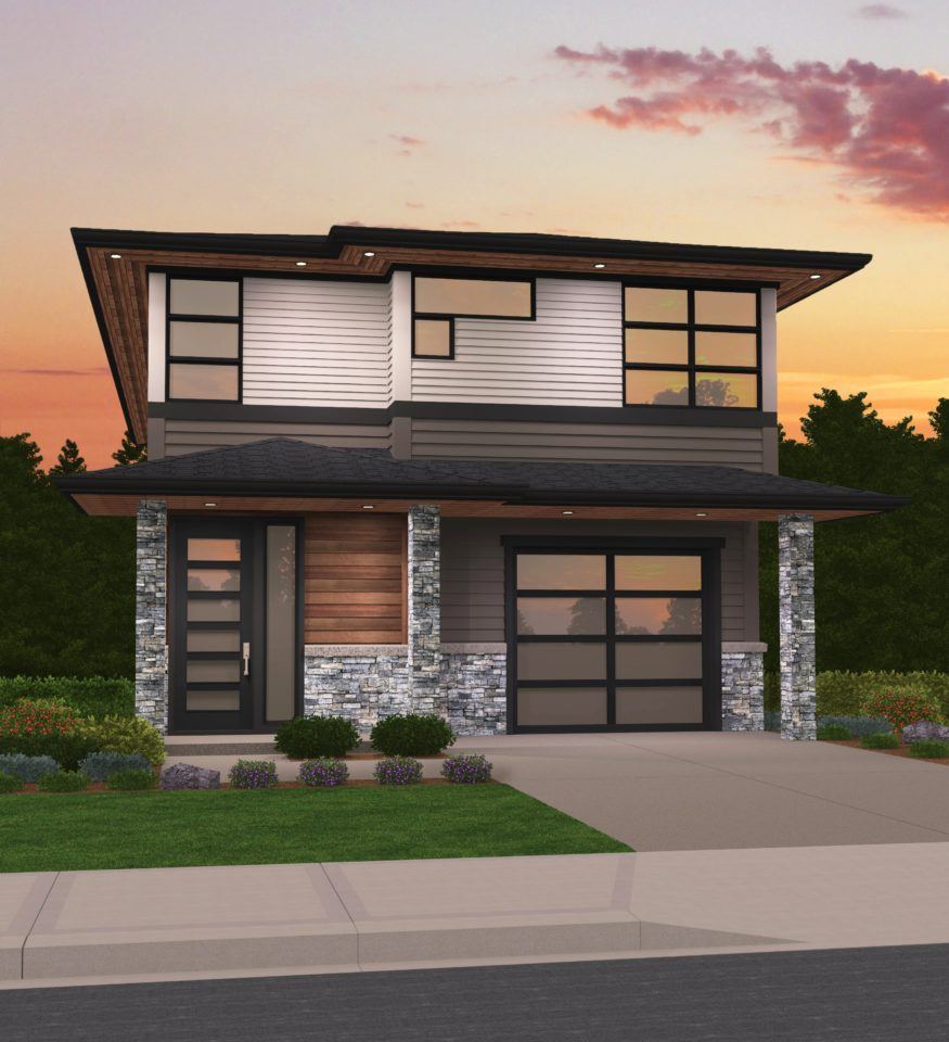 Cynthia House Plan | Two Story Northwest Modern Home Design