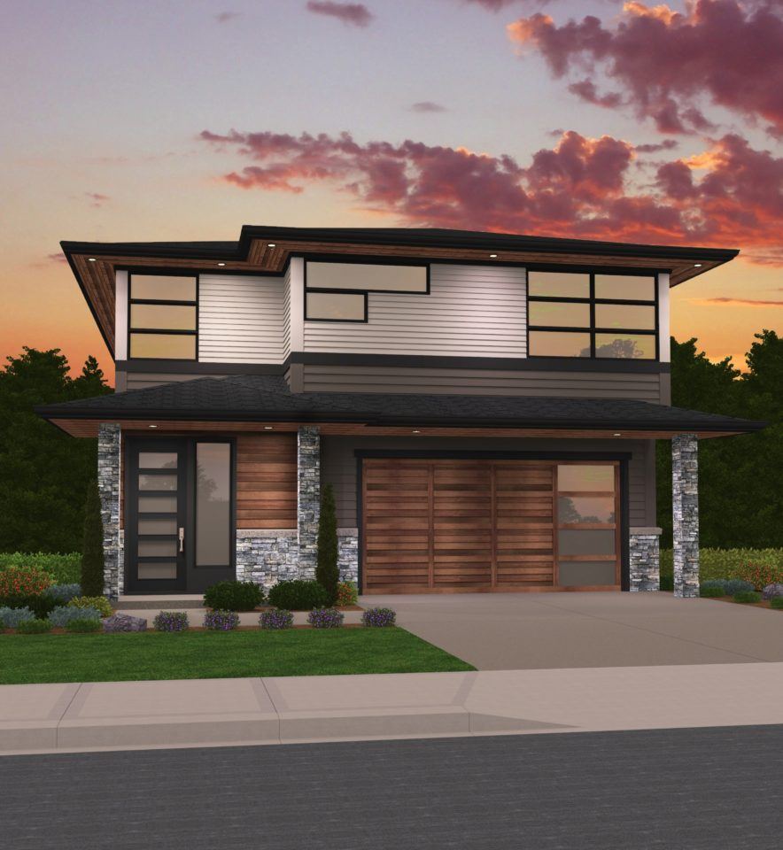 Shanti House  Plan  Northwest Modern  Two Story House  Plan 