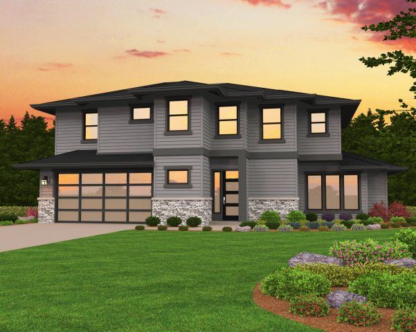 Hillcrest House Plan | Two Story Modern Prairie Home Design - MSAP-2319-JH