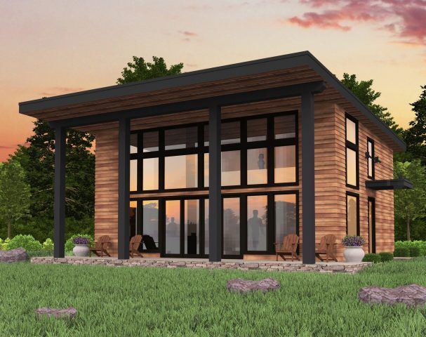 Harmony Haven House Plan | Shed Roof Modern Home Design - MM-1538