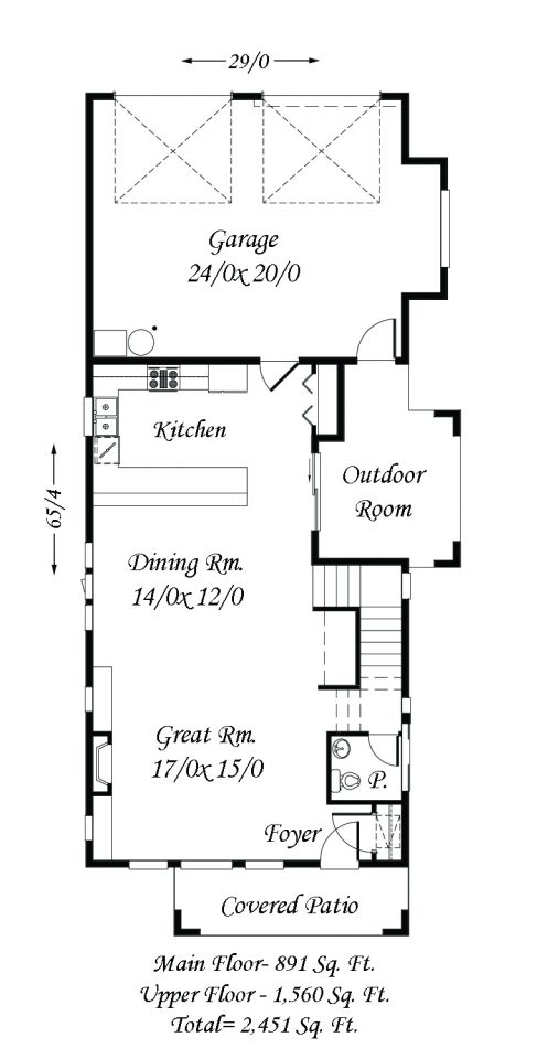 Parkway 3 | Two-Story Cottage House Plan by Mark Stewart