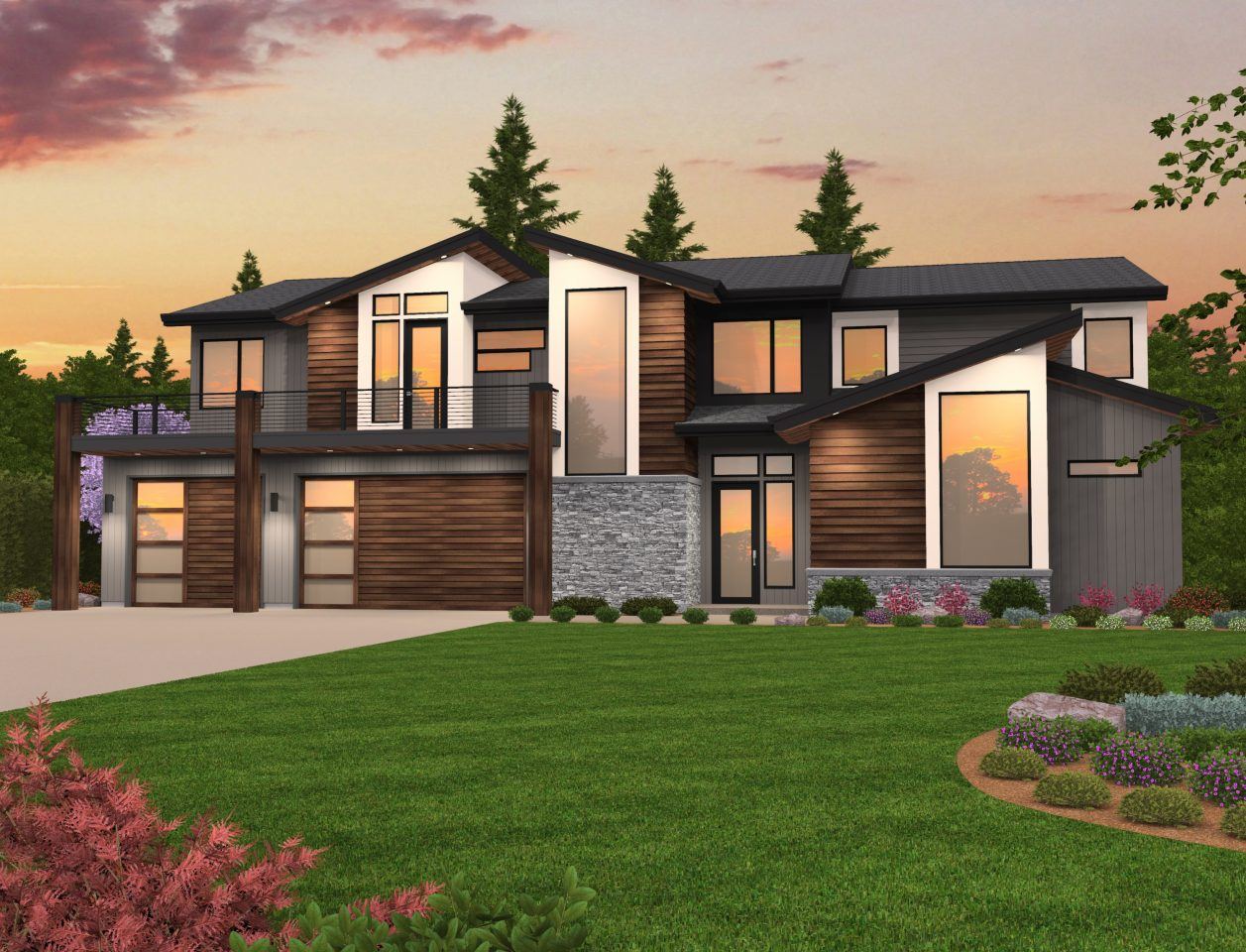 New Top Contemporary 2 Story House Design, House Plan Two Story