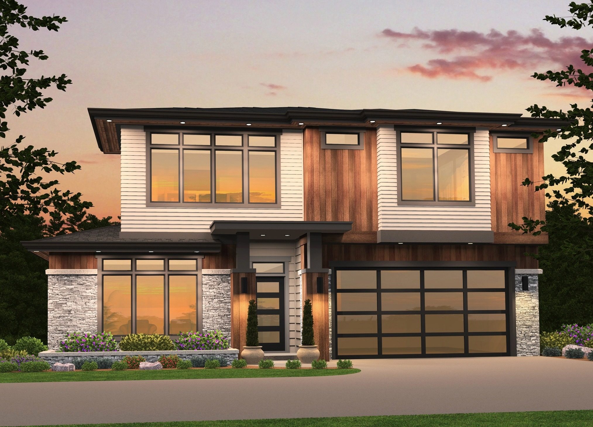 Westlake 4 House Plan | Two Story Contemporary Home Design