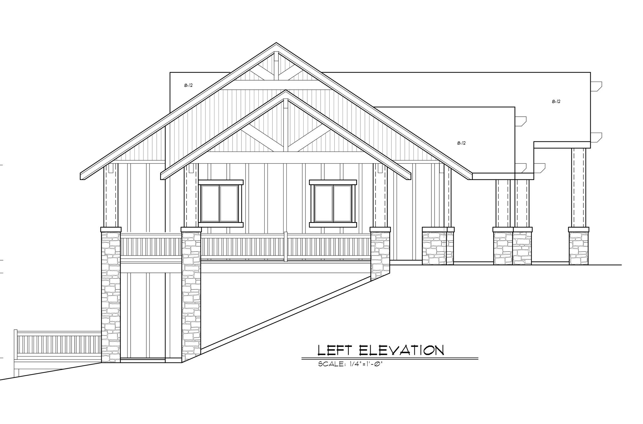 Skyfall House Plan One Story Lodge House Plan By Mark Stewart Lodge ...