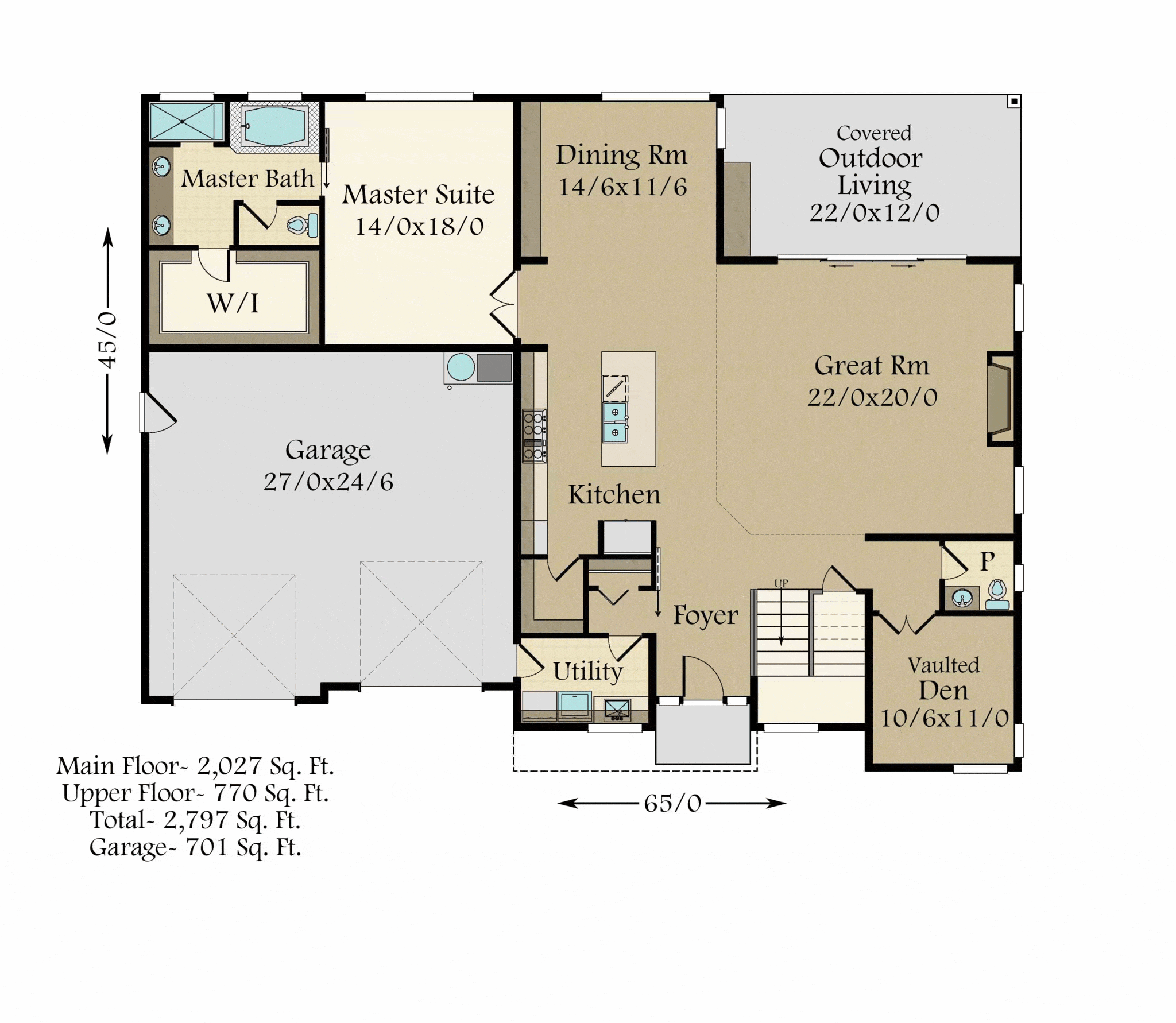 2 Story Master On Main Floor Plans Floorplansclick 2935