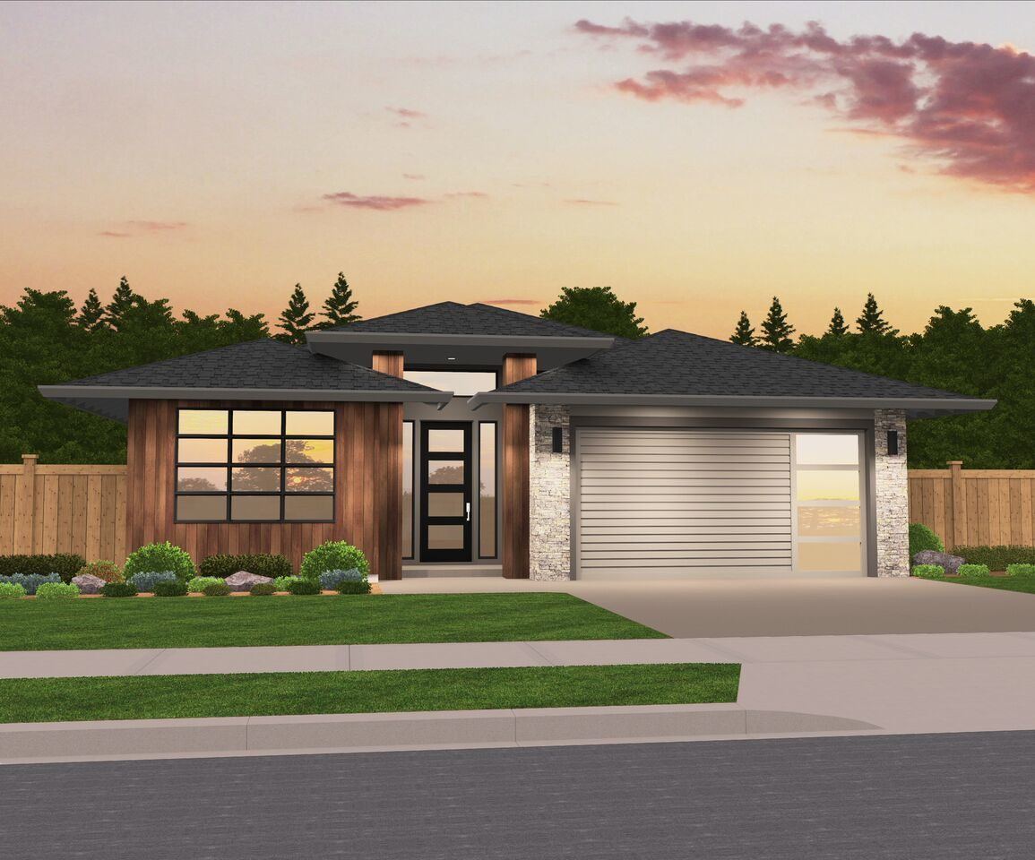 Morrison House Plan | One Story Modern Affordable Home Design - MM-1608-B