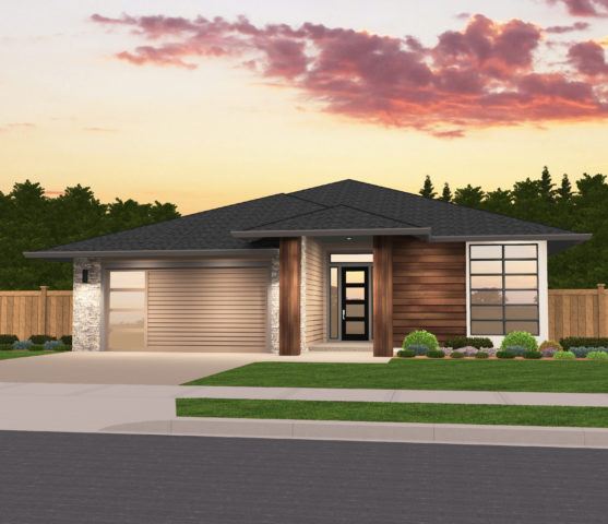 Brightness House Plan | One Story Modern 3 Bedroom Home Design - MM-1853-B