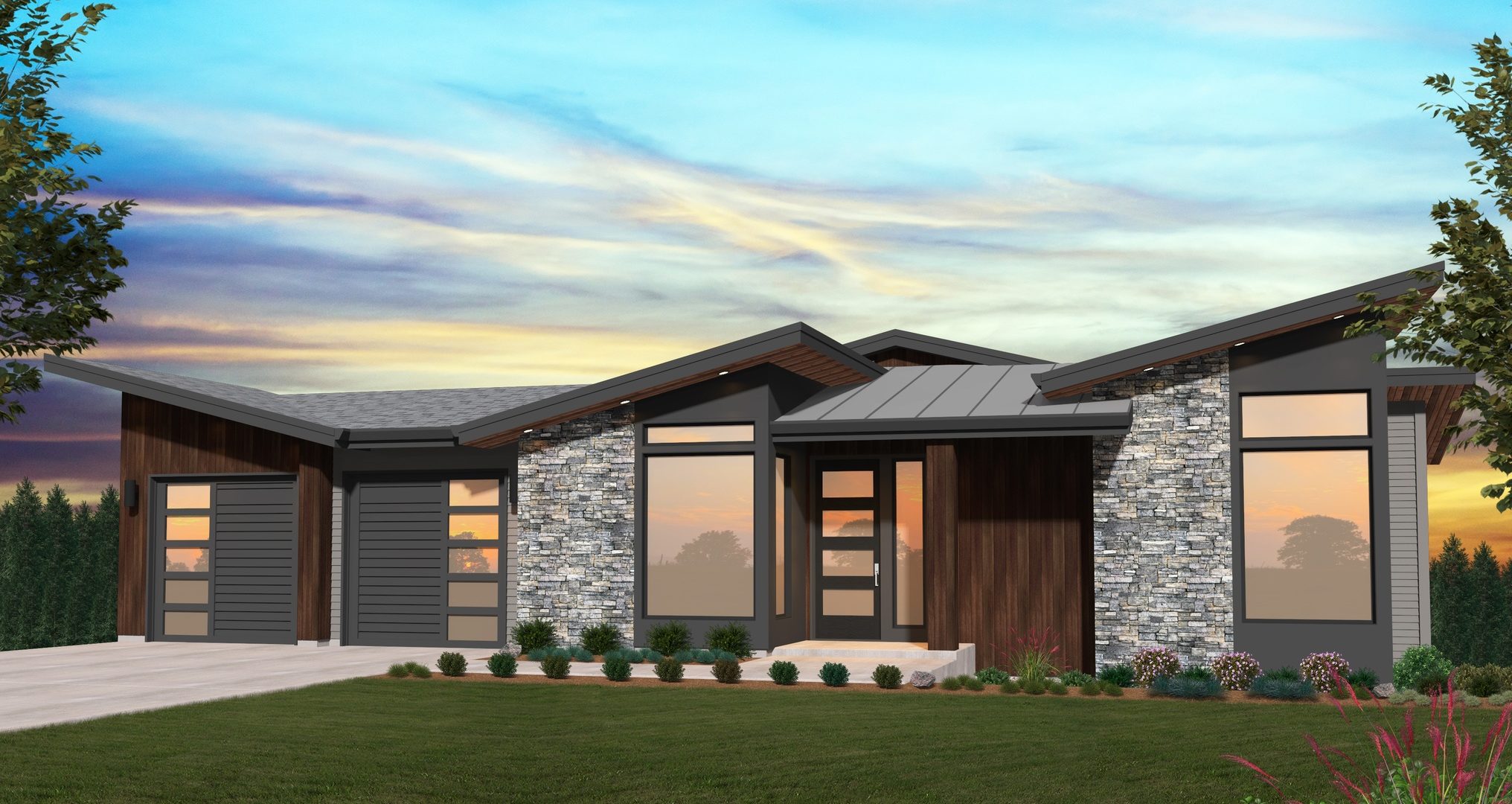 Hillside House  Plan  Modern  Daylight  Home  Design  with 