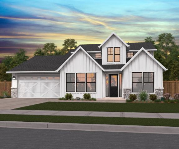 Joanna House Plan | Shallow Footprint 4 Bedrooms Farm Home Design - M ...