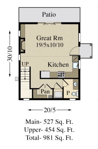 Berd Barn House Plan | Affordable Barnhouse on a Budget House Plan - M-981