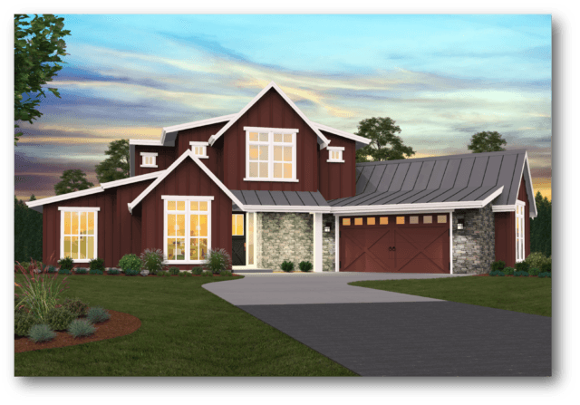 2 Story Modern Farmhouse House Plan
