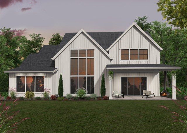 Make Way for the Modern Farmhouse | Modern House Plans by Mark Stewart