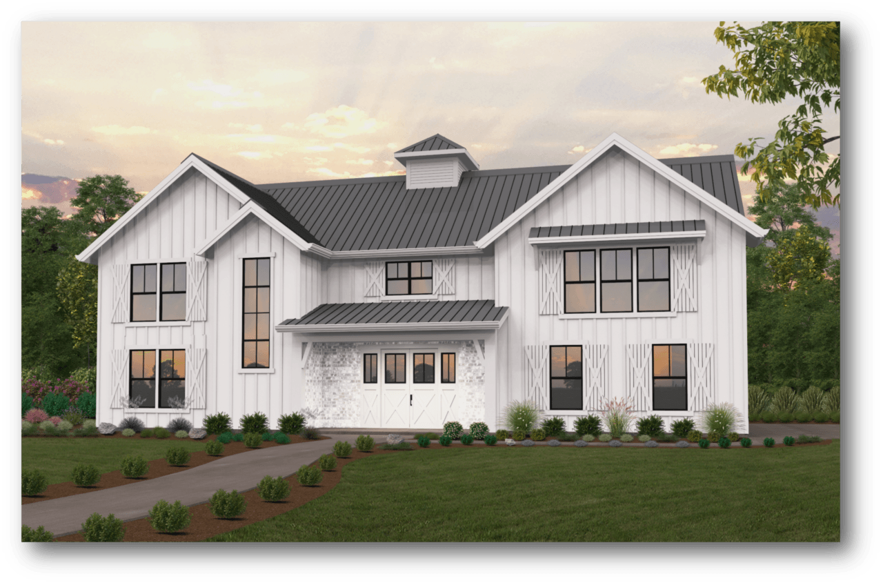 Township Barn House  Plan  by Mark Stewart Home  Design