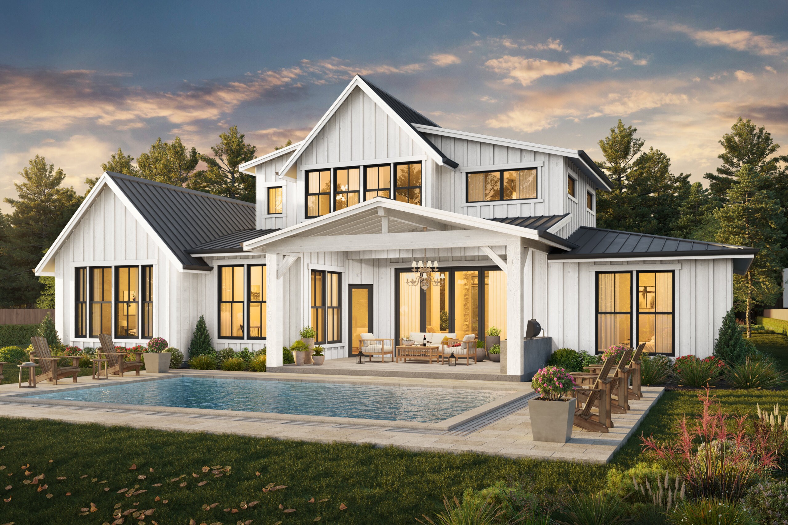 Award Winning Modern Farmhouse Plans - Image to u