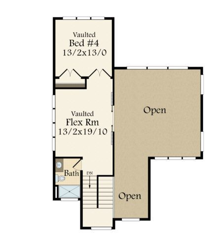 Dallas House Plan | Two Story Modern Home Design with Large Angled ...