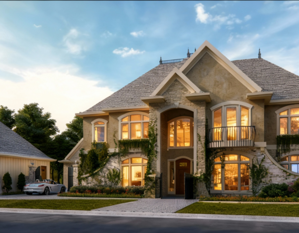 Million – Modern Storybook Country Mansion – M-5620-MILFront View