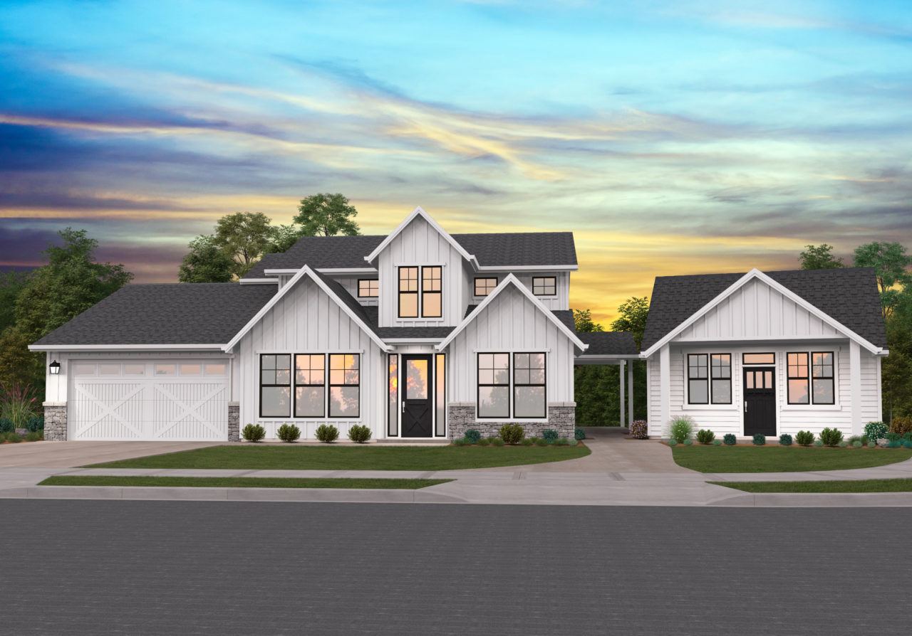 Baker Mini House Plan | ADU Home Design with Farmhouse Charm -MF-462