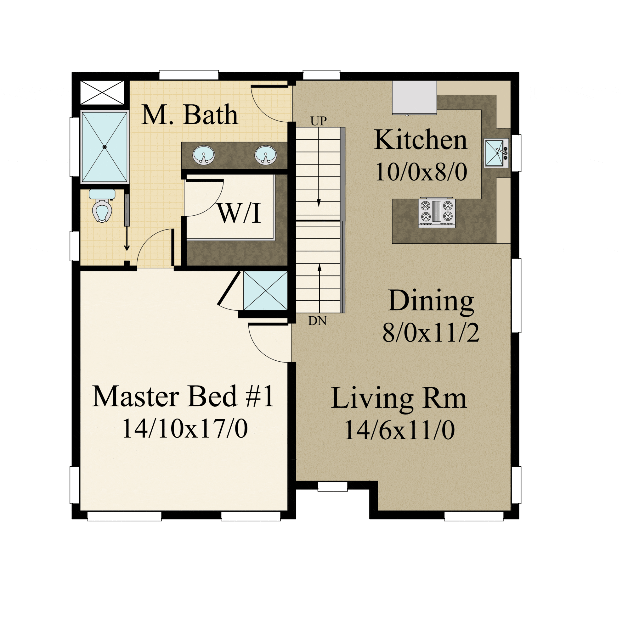 Three Story Modern House Plan